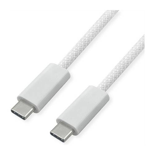 ROLINE USB4 Gen3x2 Kabel. C?C. ST/ST. 8K UHD-2. 40Gbit/s. 240W. wei. 1 m