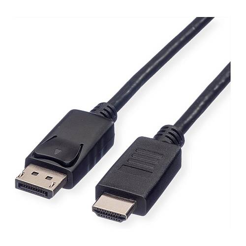 ROLINE RM DisplayPort Kabel DP - HDTV. ST/ST. schwarz. 1 m