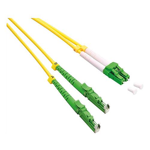 ROLINE LWL-Kabel duplex 9/125m OS2. LSH/LC. APC Schliff. LSOH. gelb. 7.5 m