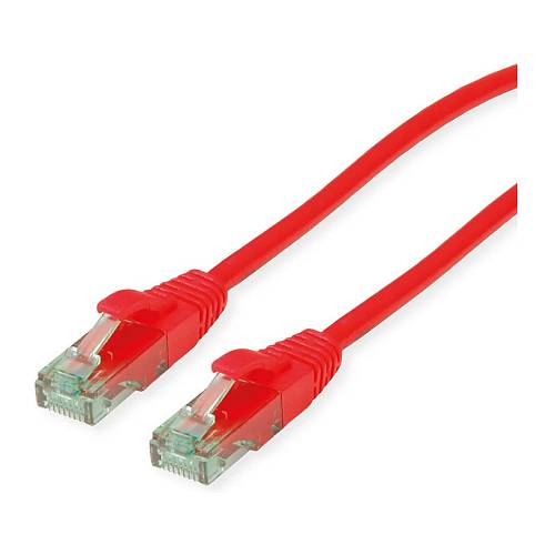 ROLINE RM Patchkabel Cat.6A UTP. rot. 0.3 m