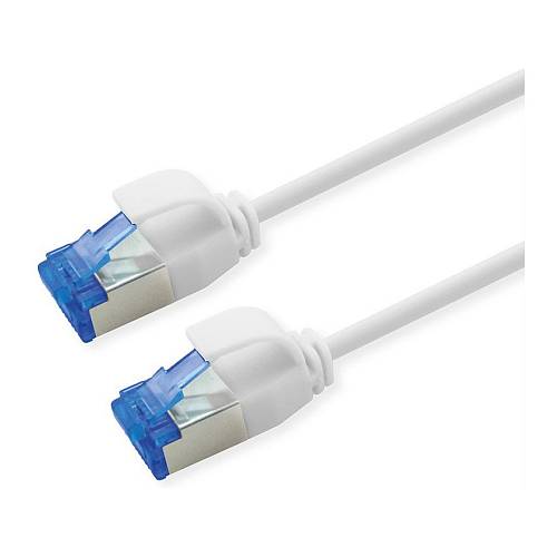 ROLINE Patchkabel Cat.6A (Class EA) S/FTP (PiMF). LSOH. PoE. wei. 0.5 m