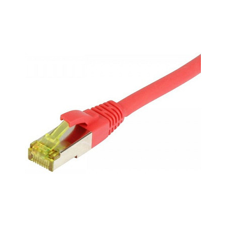 Synergy21 Patchkabel RJ45. CAT6A 500Mhz. 1.5m. rot. S-STP(S/FTP). TPE/LSZH(Ultraflex). AWG26. mit CAT7 Rohkabel.