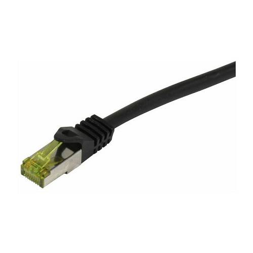Synergy21 Patchkabel RJ45. CAT6A 500Mhz. 10m. schwarz. S-STP(S/FTP). PUR Indoor/Outdoor/Indu (UV/Water/oil/-resistant). AWG26. mit CAT7 Rohkabel.