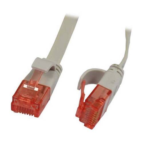 Synergy21 Patchkabel RJ45. CAT6 250Mhz. 7.5m grau. UTP(U/UTP). PVC. Flach
