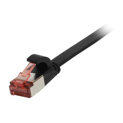 Synergy21 Patchkabel RJ45. CAT6 250Mhz. 0.15m schwarz. FTP(U/FTP). TPE(Superflex). Flach