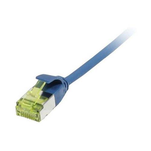 Synergy21 Patchkabel RJ45. CAT6A 500Mhz. 2m. blau. U/FTP. slimline rund d=3.8mm. TPE/LSZH(Superflex). AWG32. mit CAT7 Rohkabel.