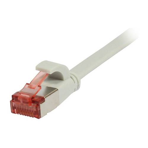 Synergy21 Patchkabel RJ45. CAT6 250Mhz. 1.0m grau. FTP(U/FTP). TPE(Superflex). Flach