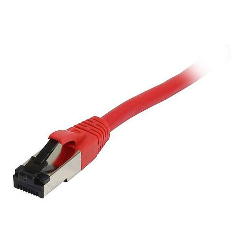 Synergy21 Patchkabel RJ45. CAT8.1 2000Mhz. 0.25m. rot. S-STP(S/FTP). TPE(Ultra SuperFlex). AWG26.
