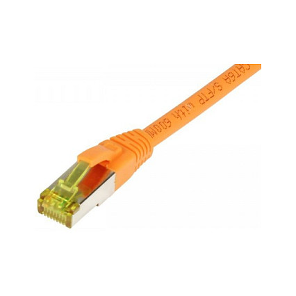 Synergy21 Patchkabel RJ45. CAT6A 500Mhz. 3m. orange. S-STP(S/FTP). TPE/LSZH(Ultraflex). AWG26. mit CAT7 Rohkabel.