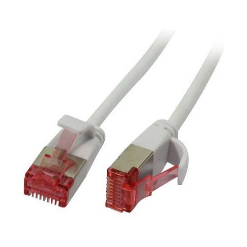 Synergy21 Patchkabel RJ45. CAT6 250Mhz. 7.5m weiss. U/FTP. slimline rund d=3.6mm.