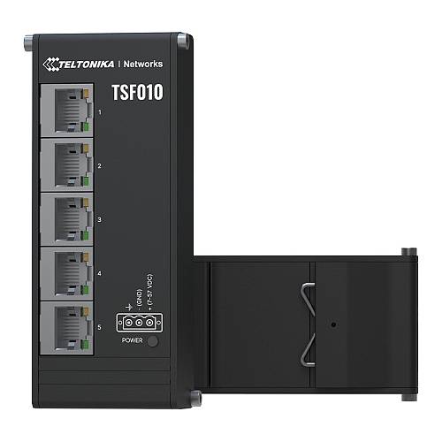 Teltonika · Switch · TSF010 5 Port 10/100 Flat Industrial unmanaged Switch