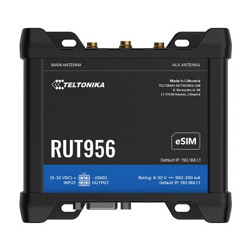 Teltonika · Router · RUT956 · LTE Modem Router/WLAN · eSIM