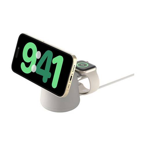 Belkin BOOST Charge PRO 15W mag. Lad.Qi2 2in1 sand WIZ027vfH37