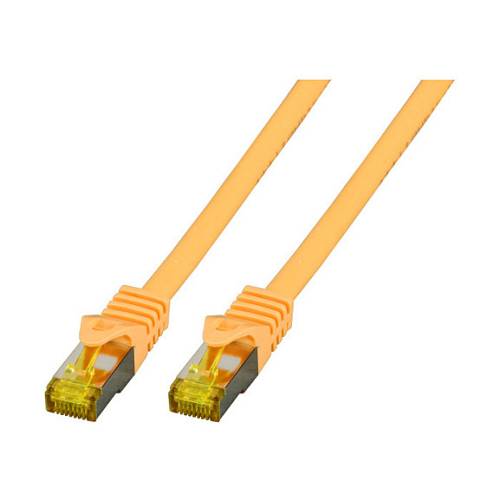 EFB RJ45 Patchk. S/FTP Cat.6A LSZH Cat.7 Rohk. 7.50m gelb