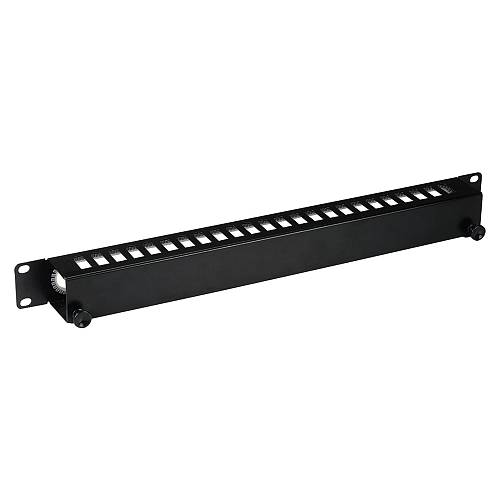 EFB 19 1HE Kabelführungspanel mit Abdeckung.RAL9005