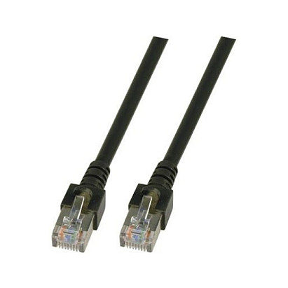 EFB RJ45 Patchkabel SF/UTP Cat.5e PVC CCA 3.00m schwarz