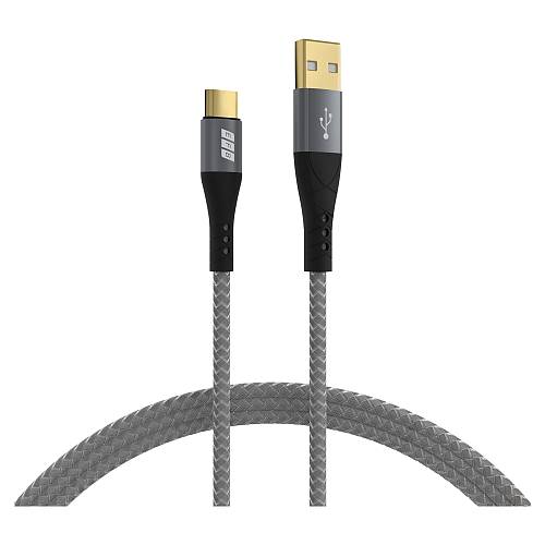 EFB USB-A auf USB-C Kabel 60W QC 3A 3m grau