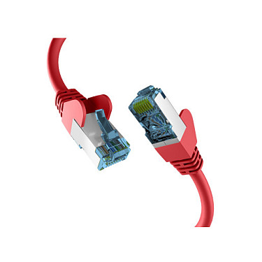 EFB RJ45 Patchkabel mit Cat7 Rohkabel 0.50m rot