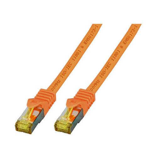 EFB RJ45 Patchk. S/FTP Cat.6A LSZH Cat.7 Rohk. 0.25m orange