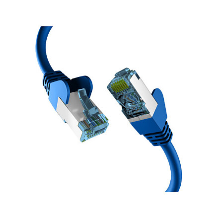 EFB RJ45 Patchkabel mit Cat7 Rohkabel 0.15m blau