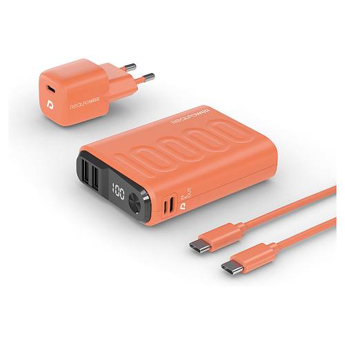 RealPower Powerbank PB-10000 Set orange 10.000mAh
