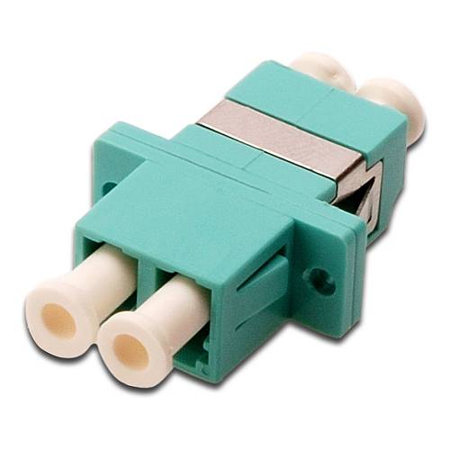 DIGITUS LWL Kupplung LC->LC Multimode Duplex OM3 aqua