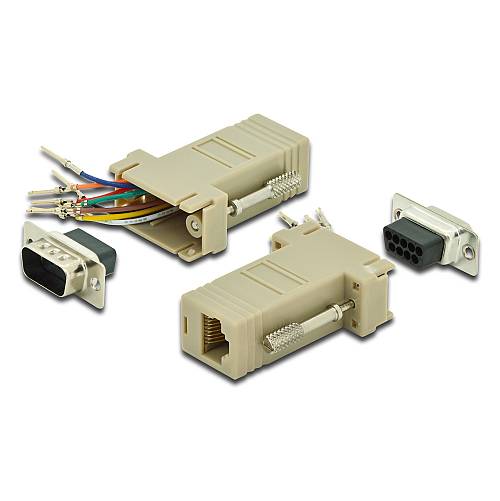 DIGITUS RS 232 Adapter. DB9. RJ45. Modular DB9 M. RJ45 F