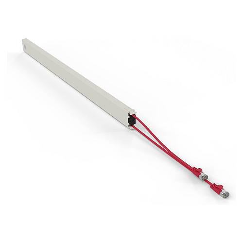 Patchbox patchbox.one Kupferkassette 46RU (2.5 m). Cat. 6a. U/FTP. PoE. rot