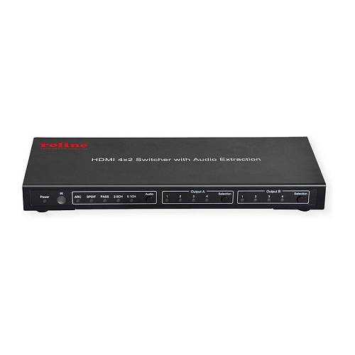 ROLINE 4K HDMI Matrix Switch. 4 x 2. mit Fernbedienung