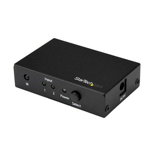 STARTECH.COM 2 Port HDMI Switch - 4K HDMI Switch Box - Ultra HD 4k 60Hz