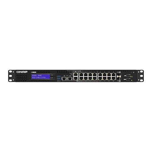 QNAP Smart Edge QGD-1602 - Switch - Smart - 2 x 10 Gigabit SFP+ + 8 x 2.5GBase-T + 8 x 10/100/1000 - an Rack montierbar