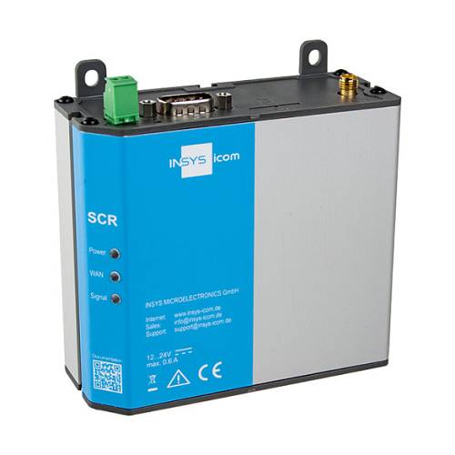 INSYS icom SCR-L200. LTE-Mobilfunk-Router. EMEA-Frequenzen. VPN 2x Ethernet 10/100BT. 1x RS232 (10020728)