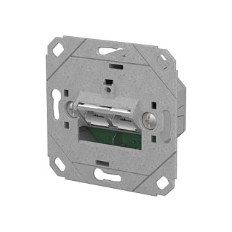 METZ CONNECT Anschlussdose E-DAT C6A IDC 2 Port UP0 metallisch