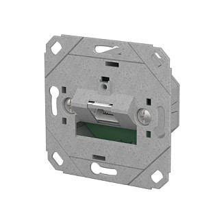 METZ CONNECT Anschlussdose E-DAT C6A IDC 1 Port UP0 metallisch