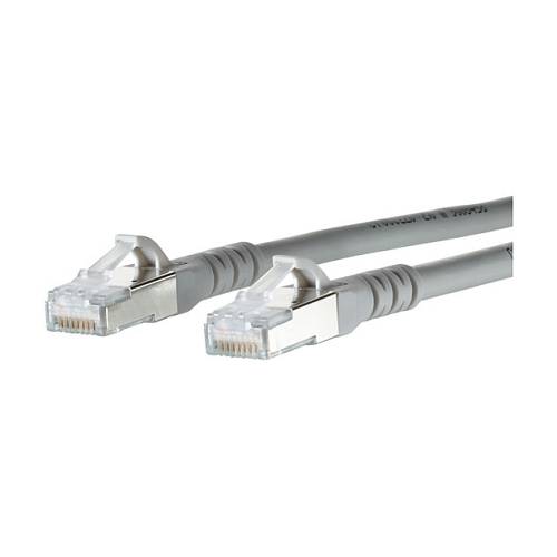 METZ CONNECT Patchkabel Cat.6A AWG 26 grau 1m