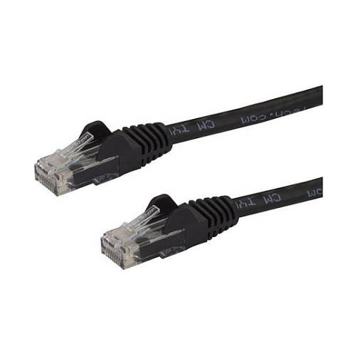 StarTech 5 m Black Snagless Cat6 UTP Patch Cable - ETL Verified