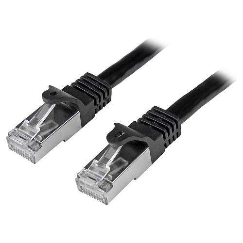 StarTech 3m Black Gigabit Snagless RJ45 SFTP Cat6 Patch Cable