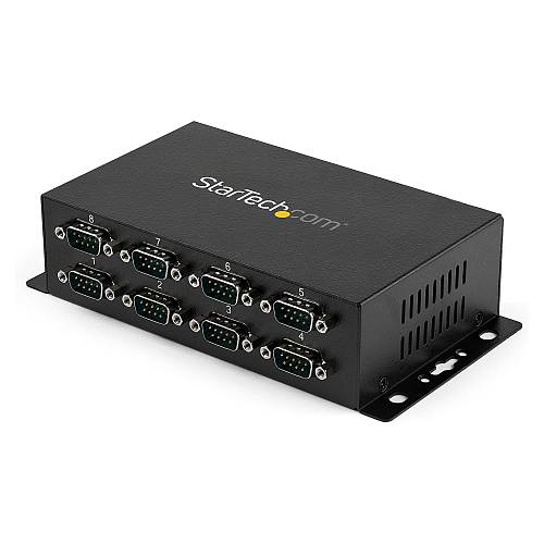 StarTech 8 Port USB auf Seriell RS-232 Adapter Hub - DIN-Schienen und Wandmontage fhig - USB zu RS232 DB9 Konverter