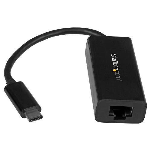 StarTech USB-C to Gigabit Ethernet Adapter - Black - Thunderbolt 3 Port Compatible - USB Type C Network Adapter