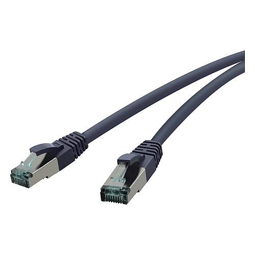 RED Cat.6a 10.0m blau Patchkabel Cat.6a S/FTP AWG 27/7. 2xRJ45. blau. 10.0m