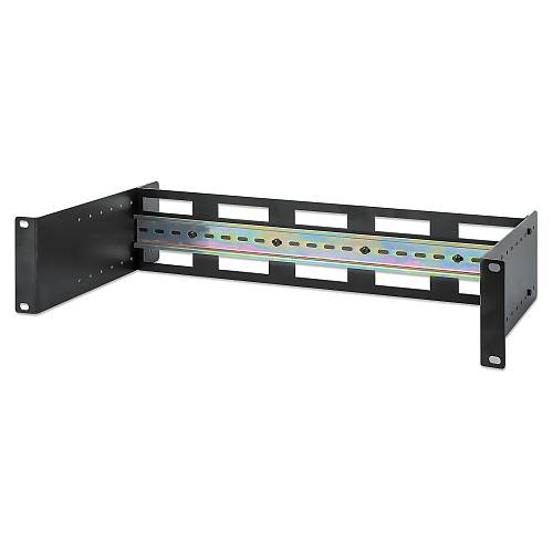 INTELLINET Tiefenverstellbarer 19DIN-Hutschienenträger 2HE