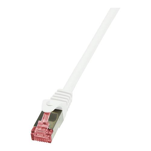 Logilink Patchkabel CAT6 S/FTP AWG27 PIMF 0.50m weiß