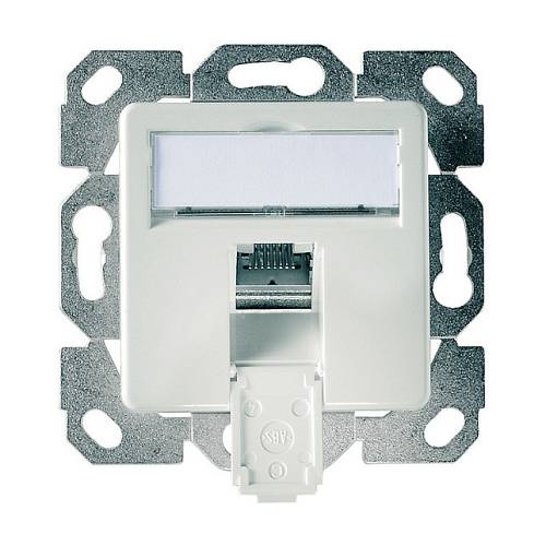 Telegärtner Anschlussdose ISO/IEC Cat.6A AMJ45 8 KUp/50 alpinwei