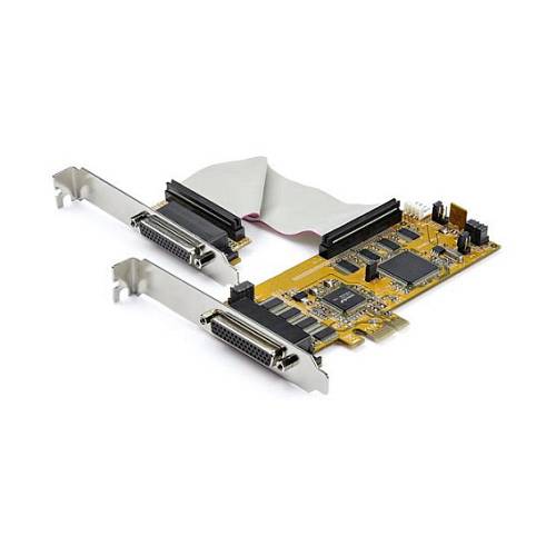 STARTECH.COM 8 Port Serielle RS232 PCI Express Schnittstellenkarte mit 16550 UART - Low Profile - PCIe RS232 Serial Card PEX8S1050LP