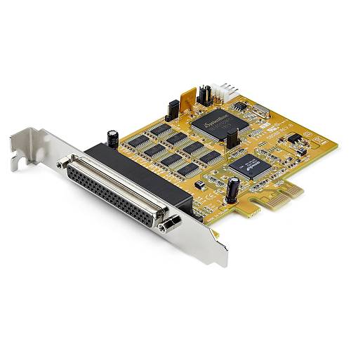 STARTECH.COM 8 Port PCI Express RS232 Serielle adapterkarte - PCIe zu Seriel DB9 RS232 Controllerkarte - 16C1050 UART - 15kV ESD