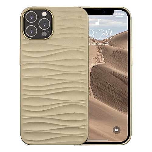 dbramante1928 Dune - Hintere Abdeckung fr Mobiltelefon - 100 % recycelter Kunststoff - Sand - fr Apple iPhone 14 Pro Max