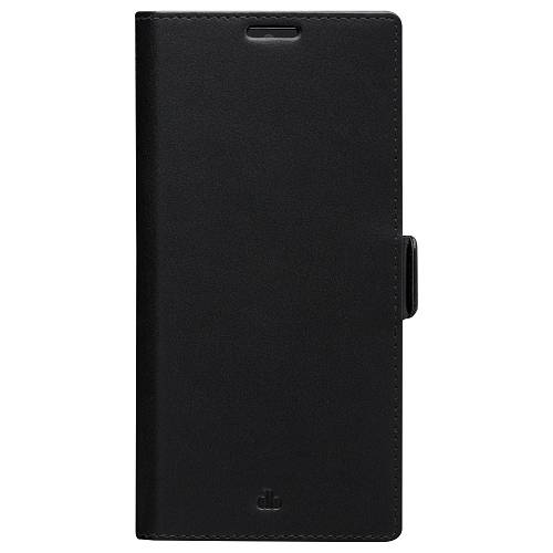 dbramante1928 Copenhagen Slim - Flip-Hlle fr Mobiltelefon - genarbtes Leder - Schwarz - fr Samsung Galaxy S22 Ultra