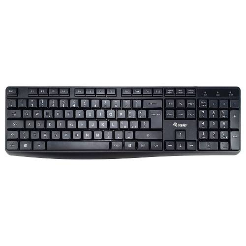 Equip Kabelgebundene USB Keyboard schwarz. italieni