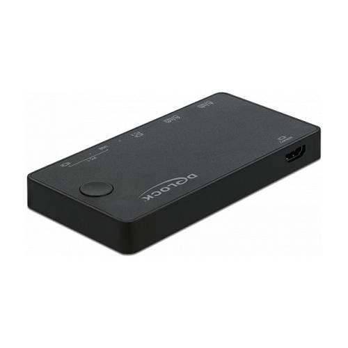 DELOCK HDMI / USB-C KVM Switch 4K 60Hz mit USB 2.0