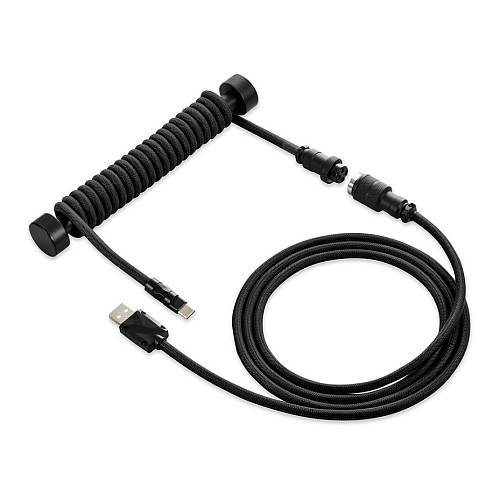 Sharkoon SGK50 Aviator Kabel Titan/Black (schwarz. 1.85 Meter. Spiralkabel fr SKILLER SGK50 S4)